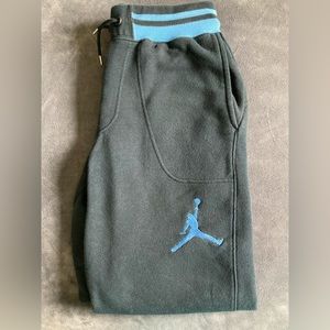 Air Jordan Sweatpants, Black and Teal. Men’s Size Small.